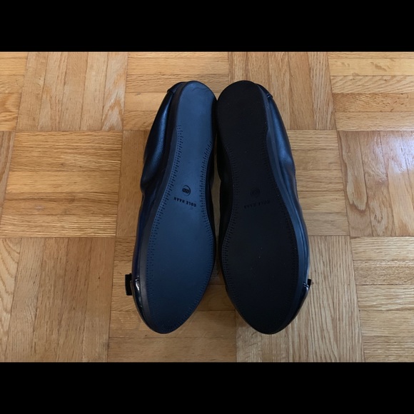 Cole Haan Elsie Ballet II Bow Flat Black New 6 - Picture 10 of 14